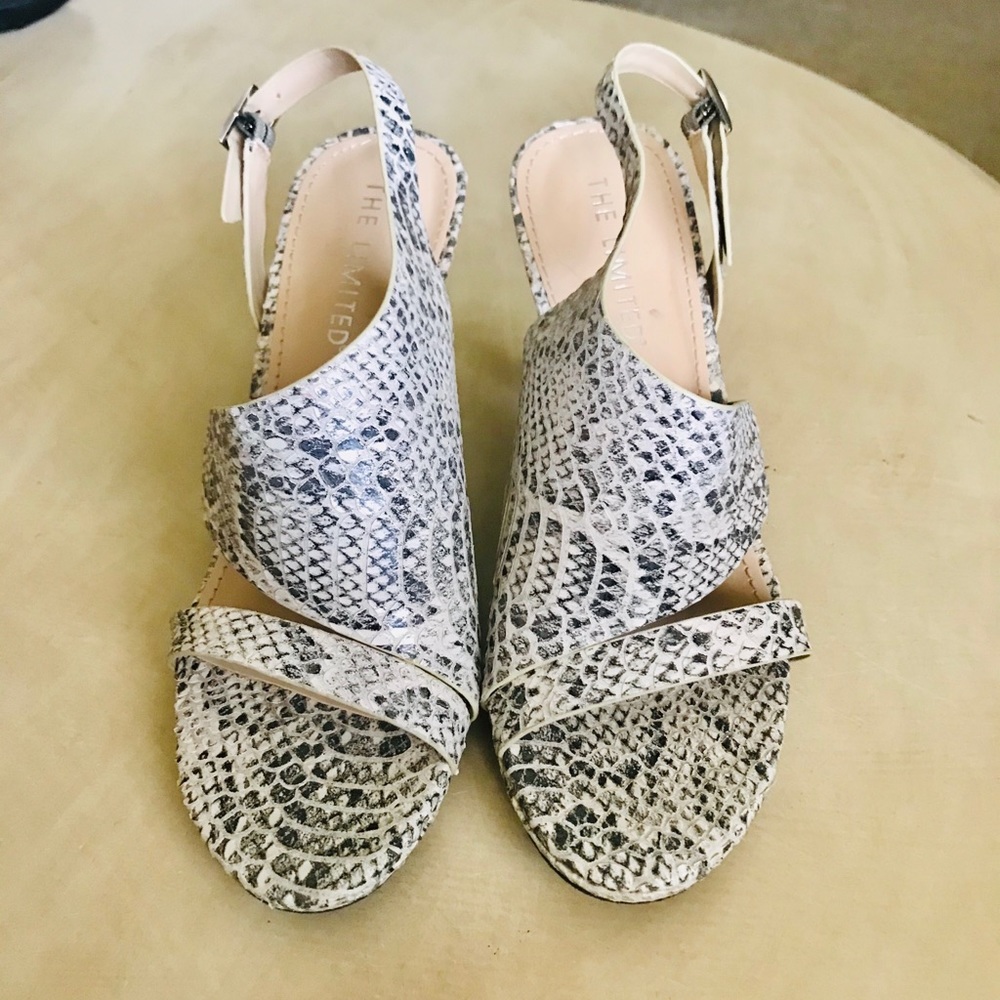 The Limited Snake Print Heel